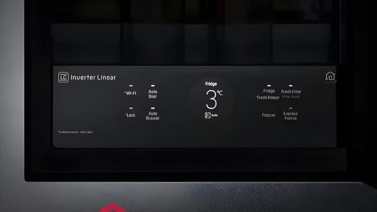 lg refrigerator display