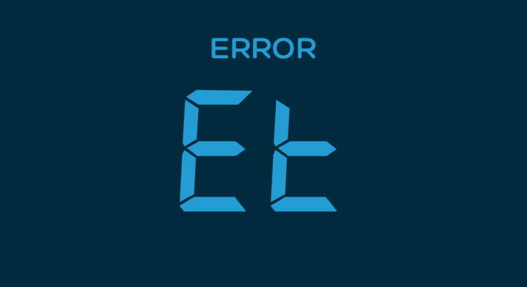 samsung dryer error code et