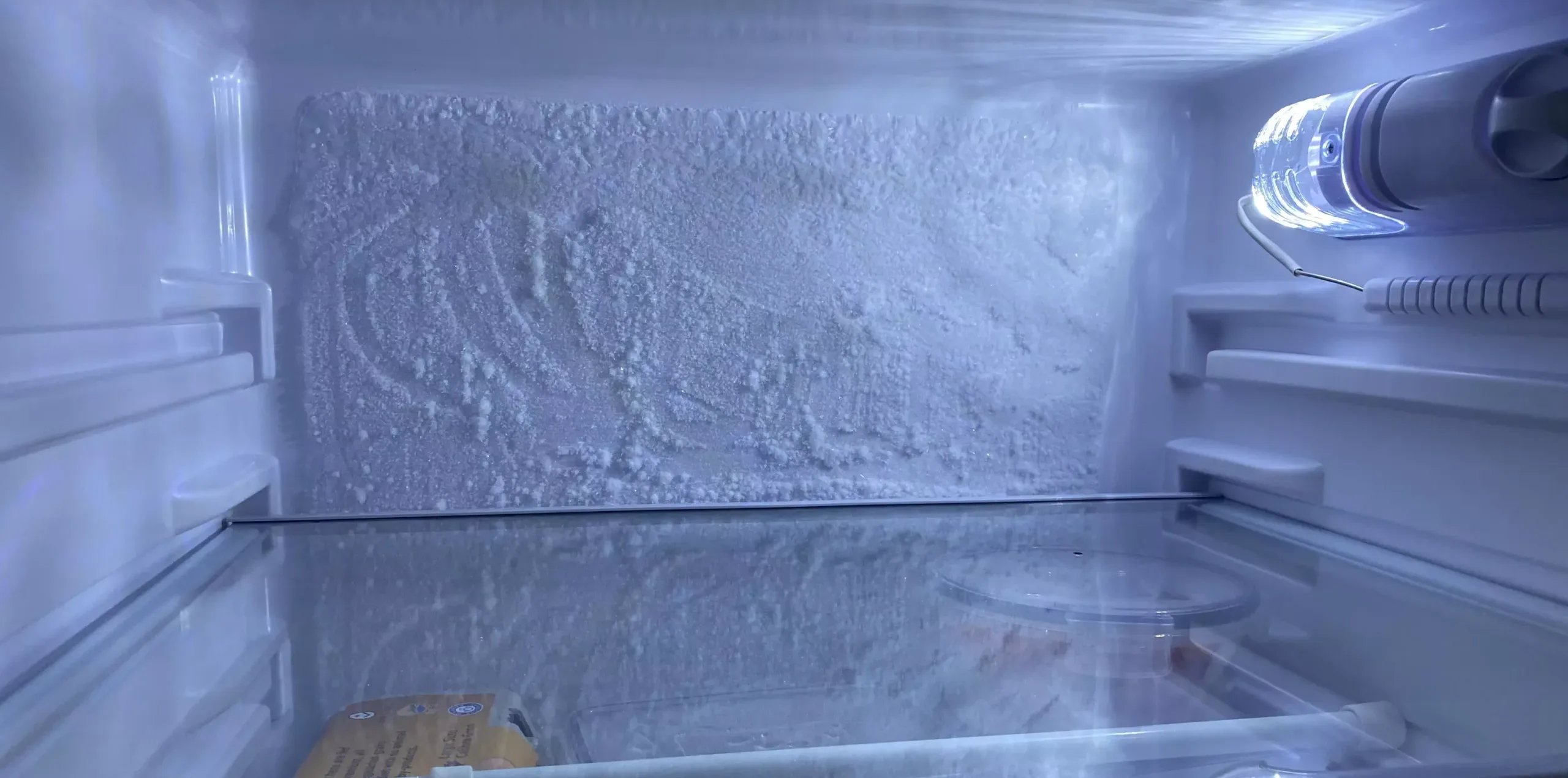 frost buildup inside refrigerator