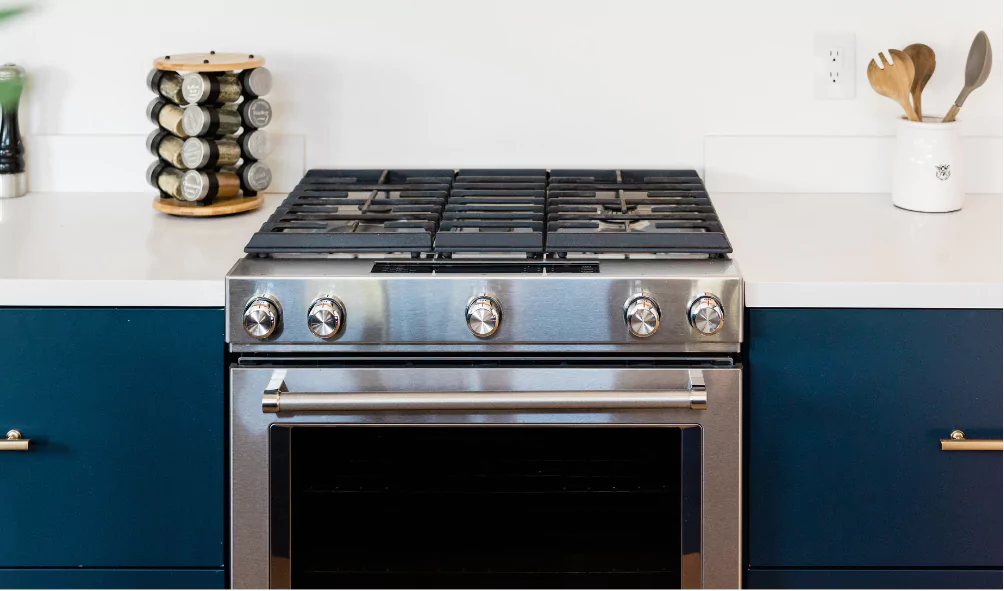 stove and oven repair inblue kitchen