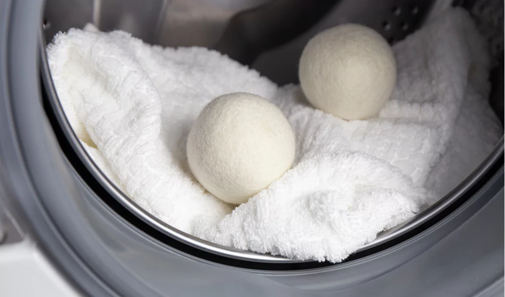 dryer balls inside dryer
