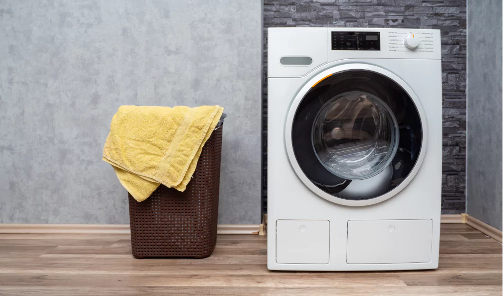 washer in laundry room