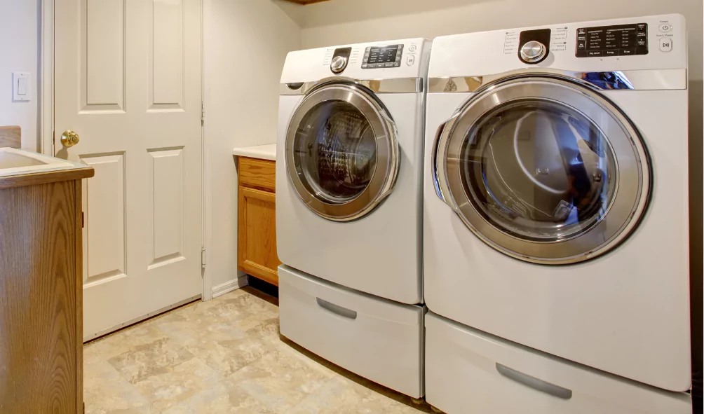 dryer in laundry room