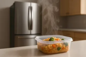 hot food on counter
