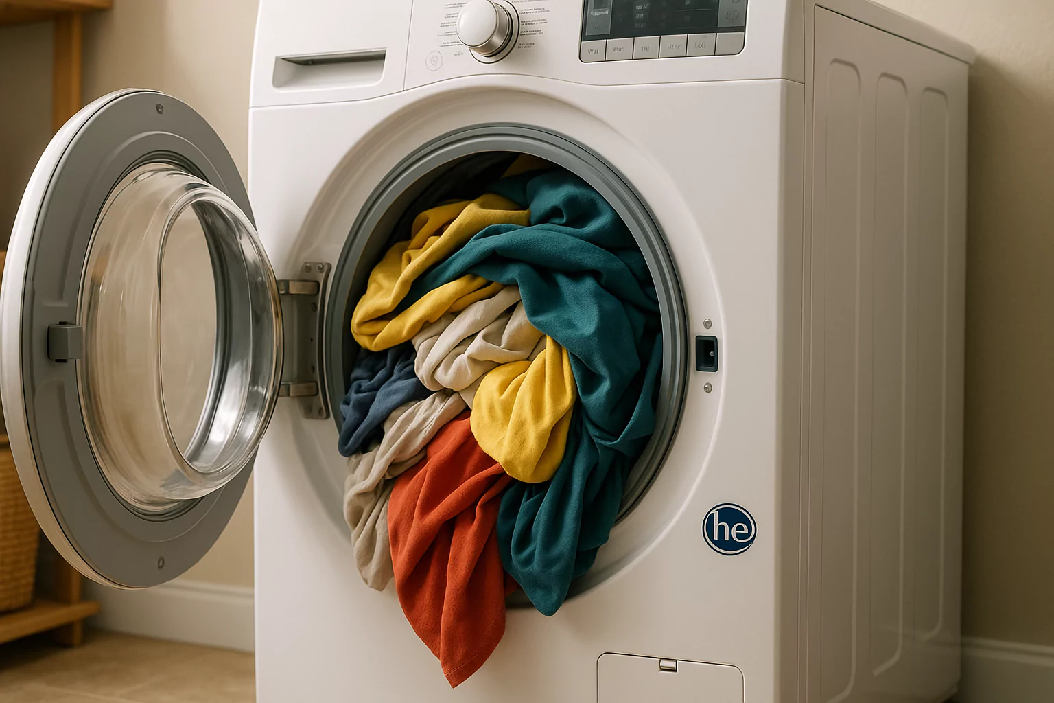 overloaded washing machine
