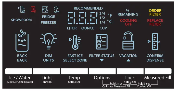 whirlpool panel reset all on