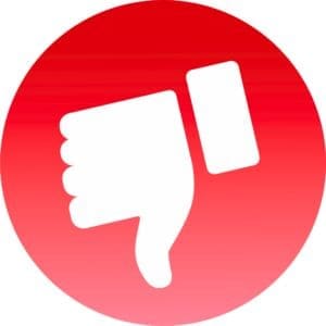 thumb down