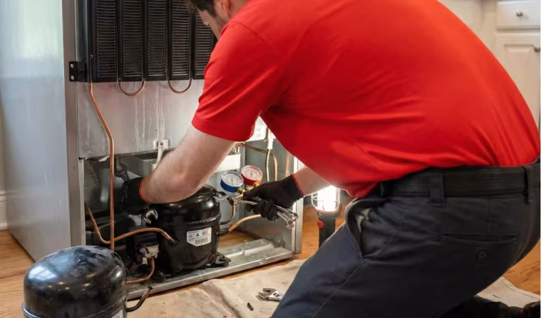 appliance granmasters tech replacing a compressor
