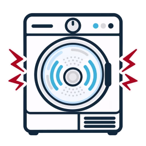 Noisy Modern Clothes Dryer Icon